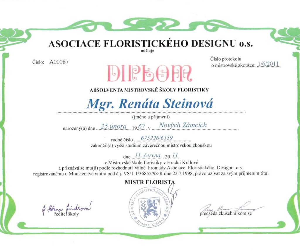 mistr florista 1